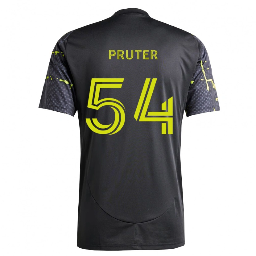 Danxen Dames Luke Pruter #54 Fluorescerend Geel Zwart Uitshirt Uittenue 2026/27 T-Shirt