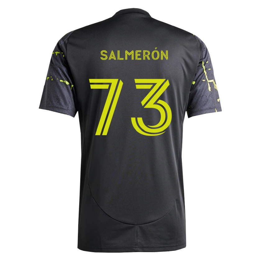 Danxen Dames Jorge Salmerón #73 Fluorescerend Geel Zwart Uitshirt Uittenue 2026/27 T-Shirt