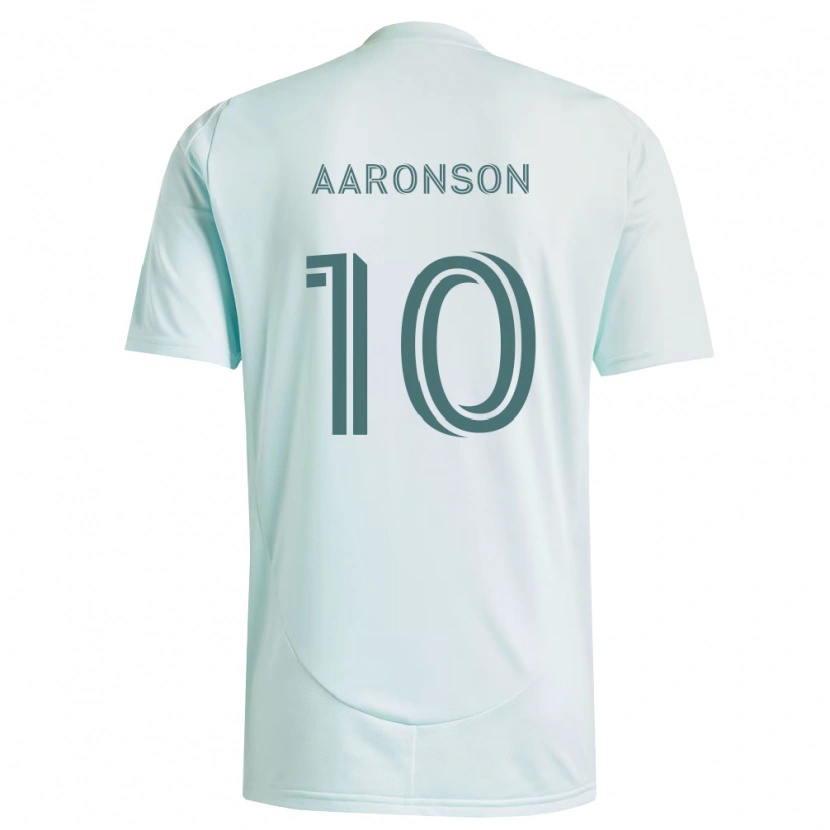 Danxen Dames Paxten Aaronson #10 Wit Lichtgroen Uitshirt Uittenue 2026/27 T-Shirt