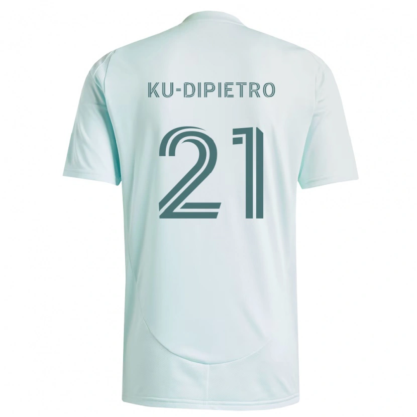 Danxen Dames Theodore Ku-Dipietro #21 Wit Lichtgroen Uitshirt Uittenue 2026/27 T-Shirt