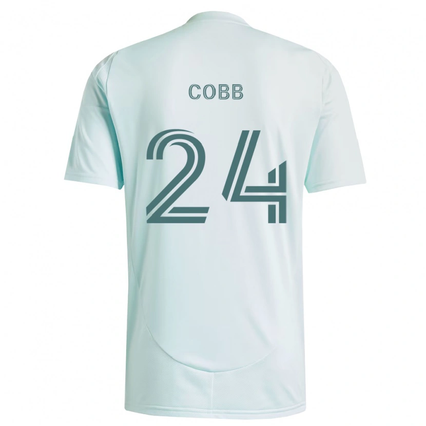 Danxen Dames Noah Cobb #24 Wit Lichtgroen Uitshirt Uittenue 2026/27 T-Shirt