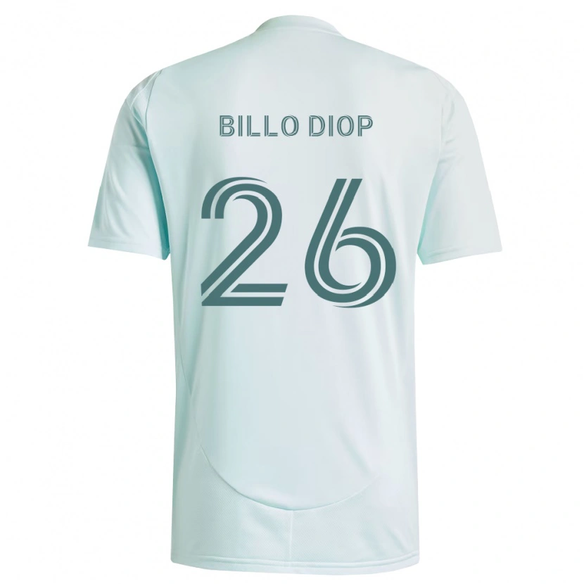 Danxen Dames Mamadou Billo Diop #26 Wit Lichtgroen Uitshirt Uittenue 2026/27 T-Shirt
