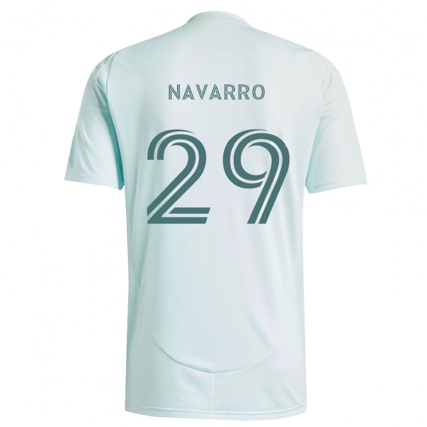 Danxen Dames Miguel Navarro #29 Wit Lichtgroen Uitshirt Uittenue 2026/27 T-Shirt