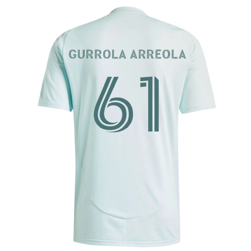 Danxen Dames Diego Gurrola Arreola #61 Wit Lichtgroen Uitshirt Uittenue 2026/27 T-Shirt