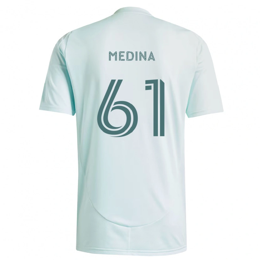 Danxen Dames Leonardo Medina #61 Wit Lichtgroen Uitshirt Uittenue 2026/27 T-Shirt