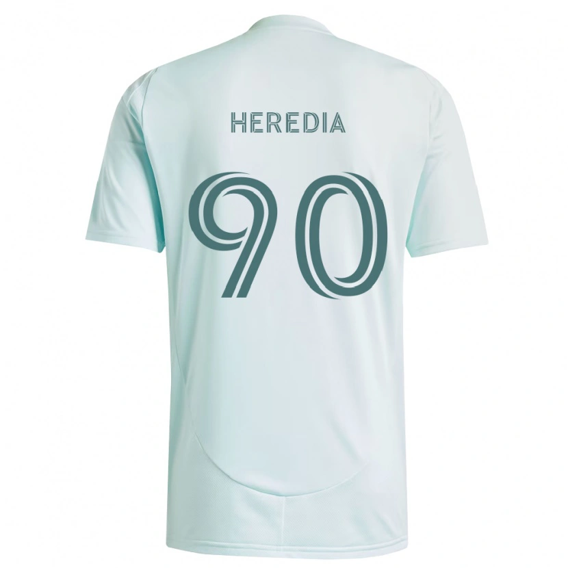 Danxen Dames Edgar Heredia #90 Wit Lichtgroen Uitshirt Uittenue 2026/27 T-Shirt