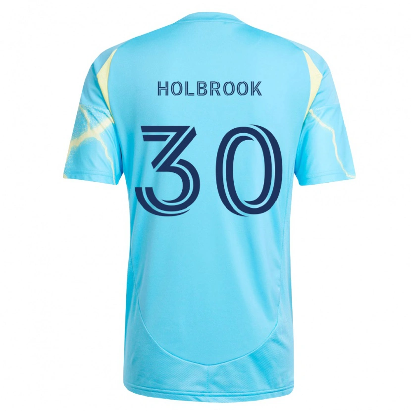 Danxen Dames Pierce Holbrook #30 Lichtblauw Zwart Lichtgeel Uitshirt Uittenue 2026/27 T-Shirt