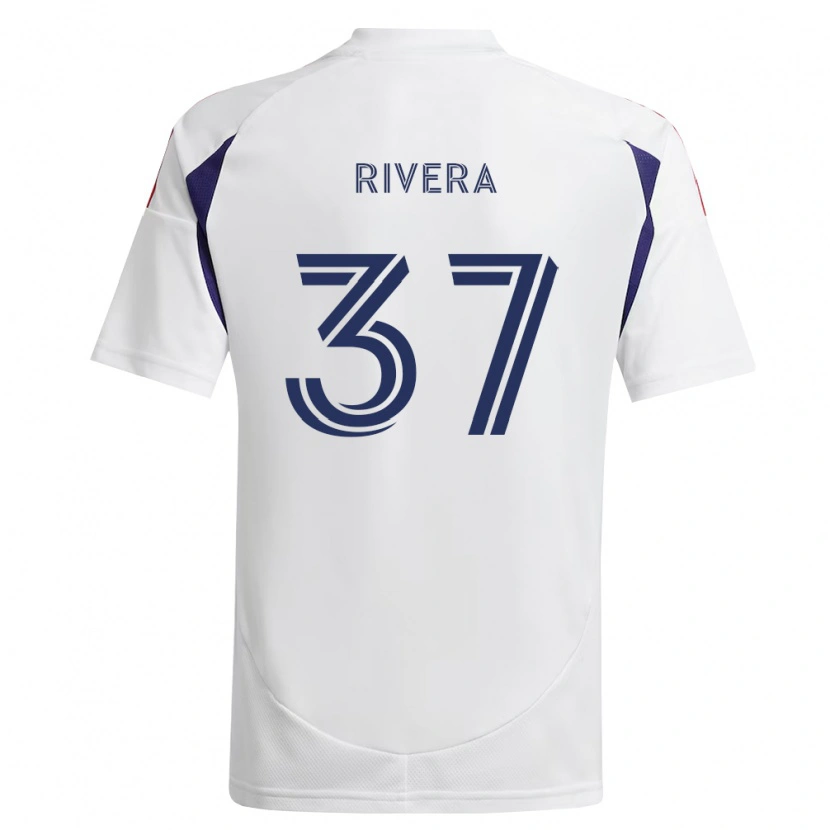 Danxen Dames Luis Rivera #37 Koninklijk Blauw Rood Bruin Uitshirt Uittenue 2026/27 T-Shirt