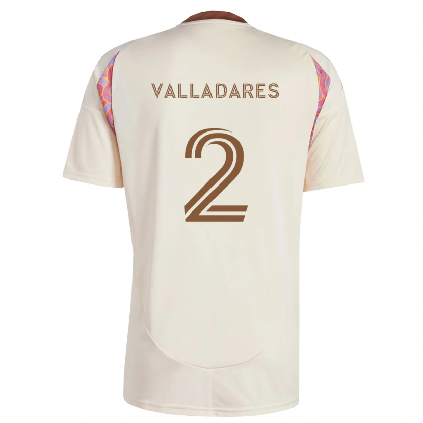 Danxen Dames Edenilson Valladares #2 Off-White Roze Uitshirt Uittenue 2026/27 T-Shirt