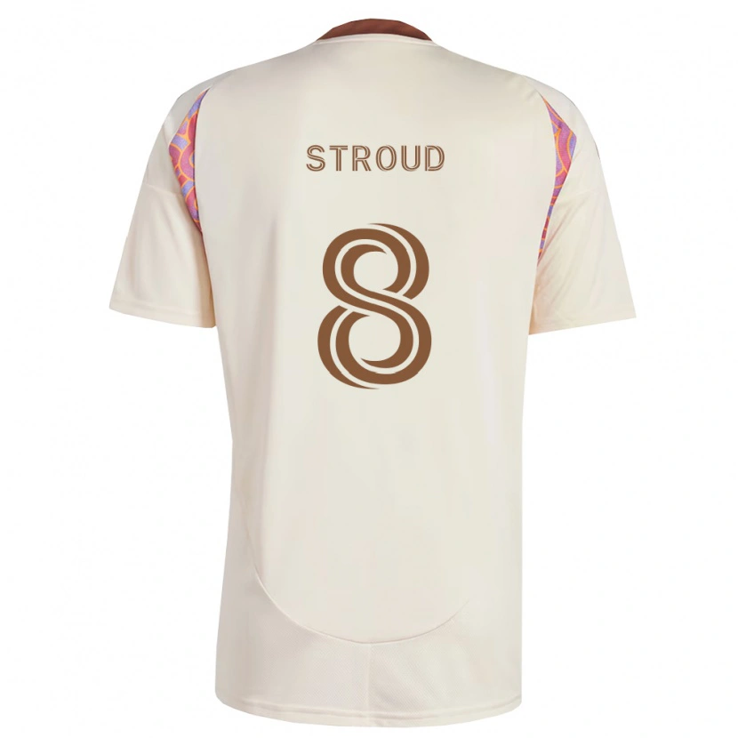 Danxen Dames Jared Stroud #8 Off-White Roze Uitshirt Uittenue 2026/27 T-Shirt