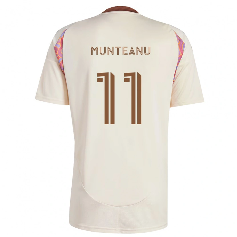 Danxen Dames Louis Munteanu #11 Off-White Roze Uitshirt Uittenue 2026/27 T-Shirt