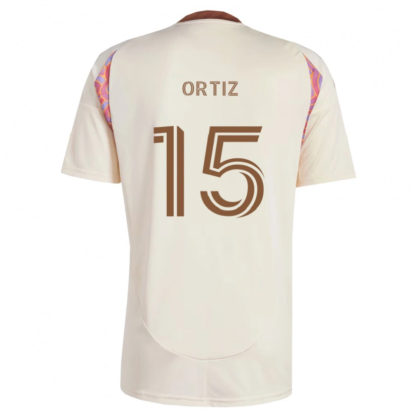 Danxen Dames Edwin Ortiz #15 Off-White Roze Uitshirt Uittenue 2026/27 T-Shirt