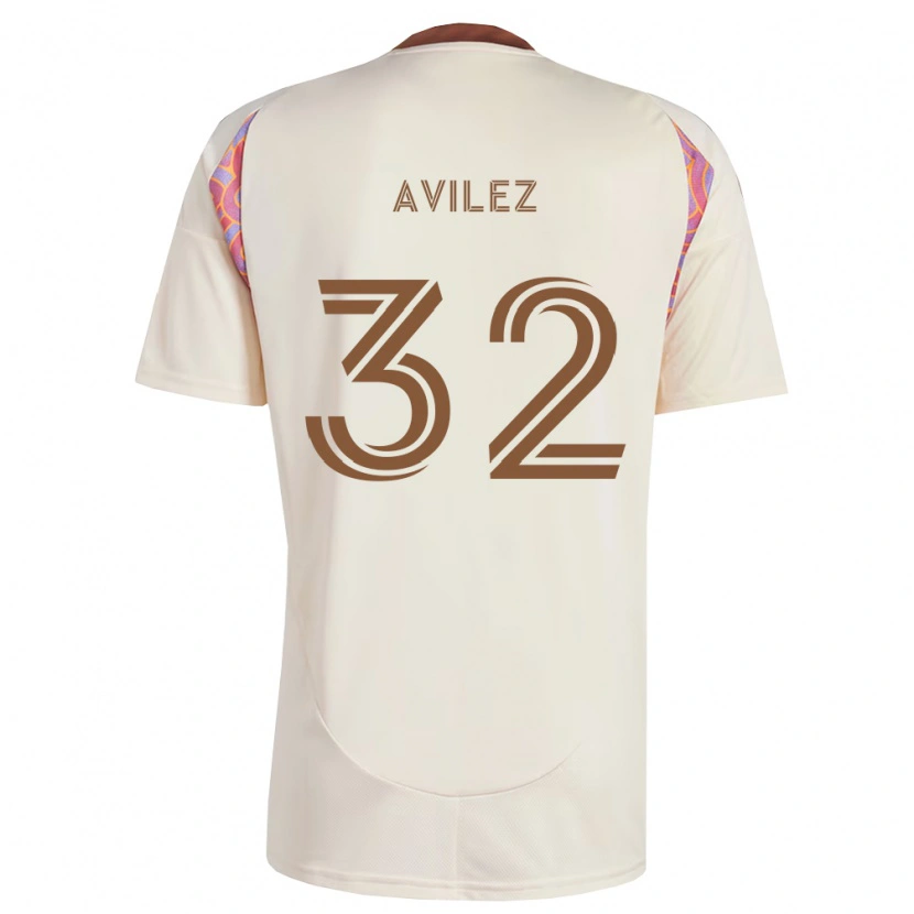 Danxen Dames Oscar Avilez #32 Off-White Roze Uitshirt Uittenue 2026/27 T-Shirt