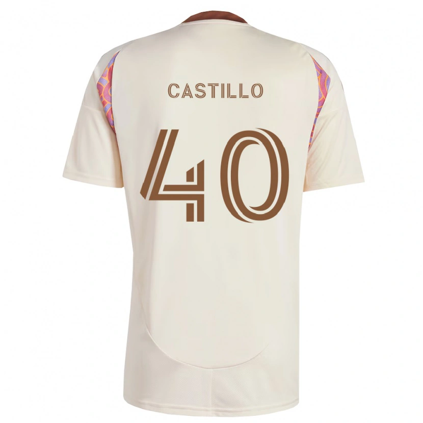 Danxen Dames Kamil Castillo #40 Off-White Roze Uitshirt Uittenue 2026/27 T-Shirt