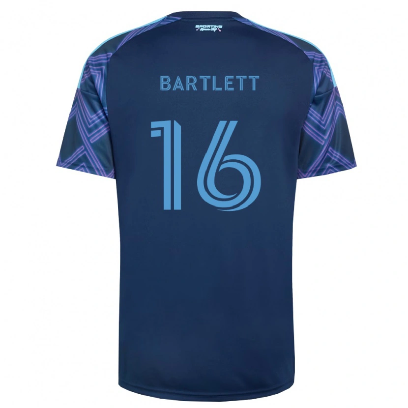 Danxen Dames Jacob Bartlett #16 Koninklijk Blauw Paars Uitshirt Uittenue 2026/27 T-Shirt