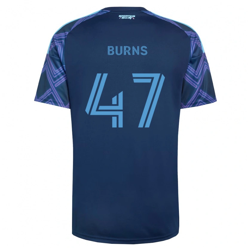 Danxen Dames Trevor Burns #47 Koninklijk Blauw Paars Uitshirt Uittenue 2026/27 T-Shirt