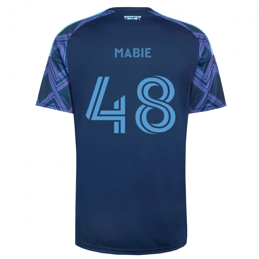 Danxen Dames Blaine Mabie #48 Koninklijk Blauw Paars Uitshirt Uittenue 2026/27 T-Shirt