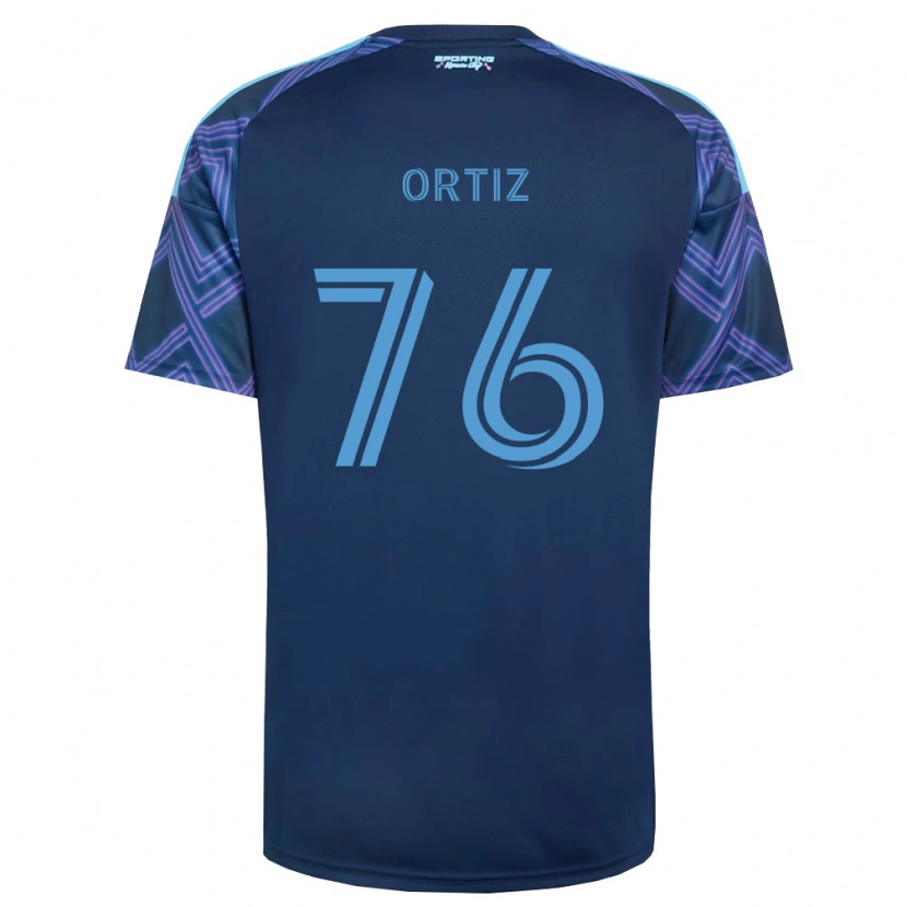 Danxen Dames Johann Ortiz #76 Koninklijk Blauw Paars Uitshirt Uittenue 2026/27 T-Shirt