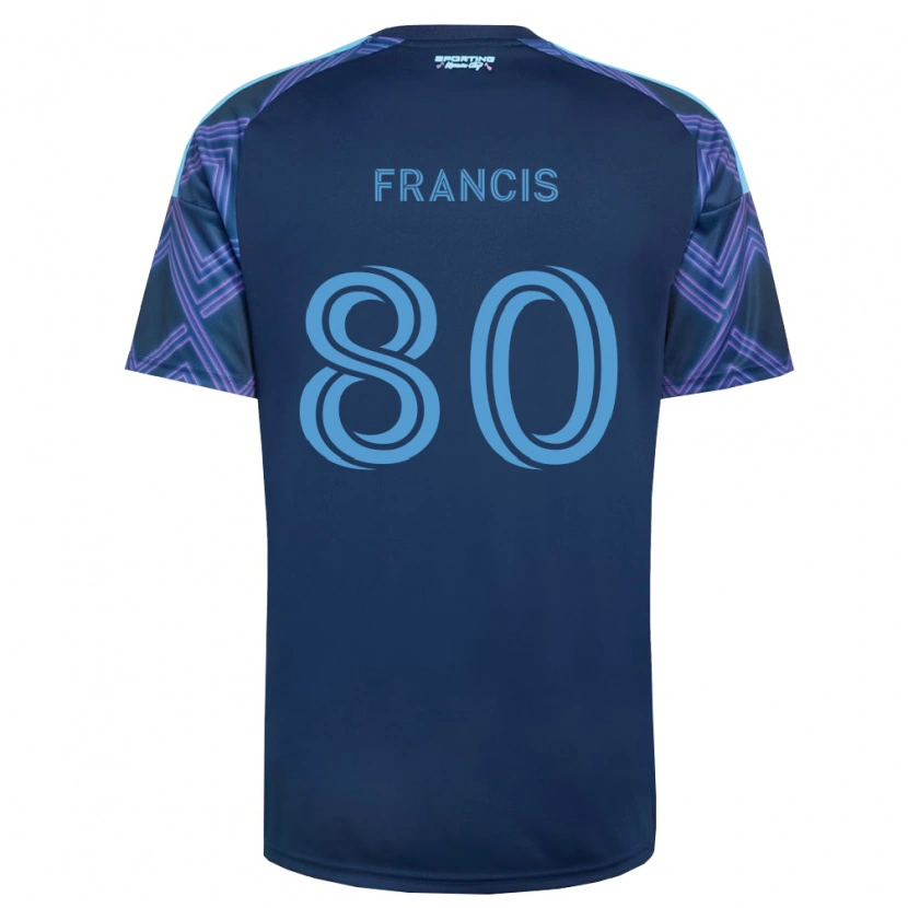 Danxen Dames Makhi Francis #80 Koninklijk Blauw Paars Uitshirt Uittenue 2026/27 T-Shirt