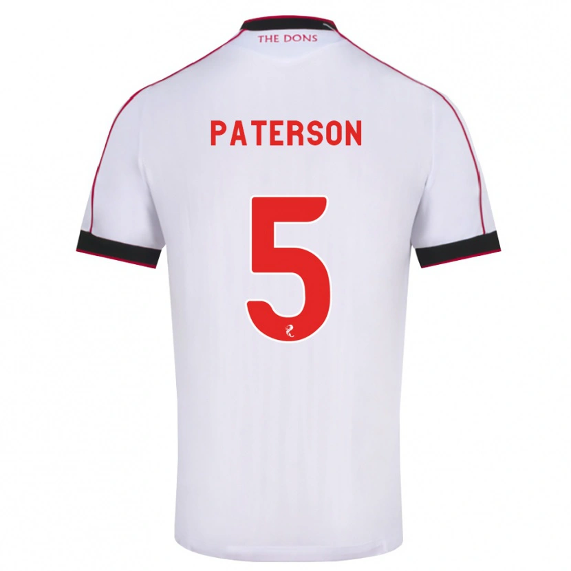 Danxen Dames Donna Paterson #5 Zwart Rood Wit Uitshirt Uittenue 2026/27 T-Shirt