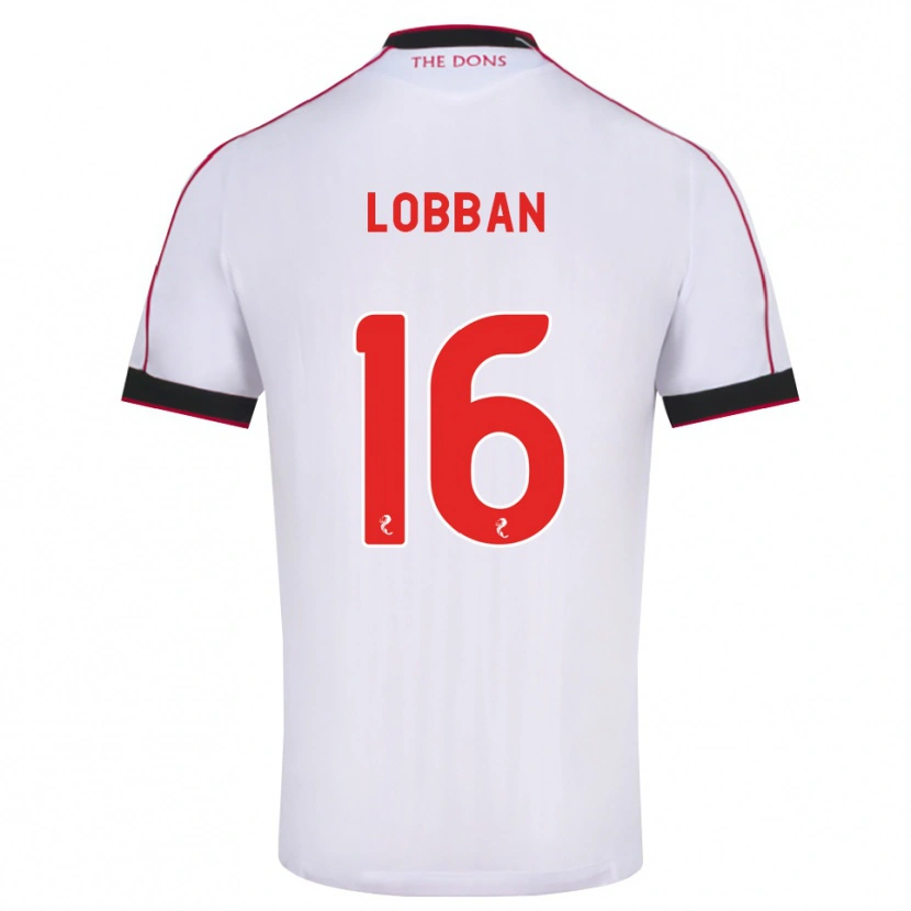 Danxen Dames Dylan Lobban #16 Zwart Rood Wit Uitshirt Uittenue 2026/27 T-Shirt