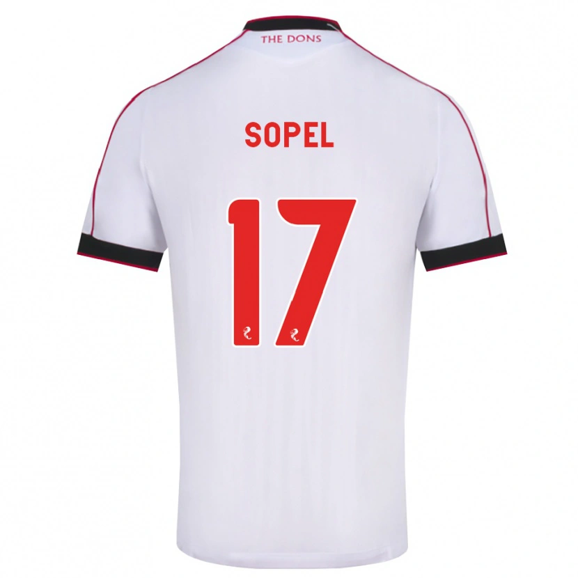 Danxen Dames Nadia Sopel #17 Zwart Rood Wit Uitshirt Uittenue 2026/27 T-Shirt