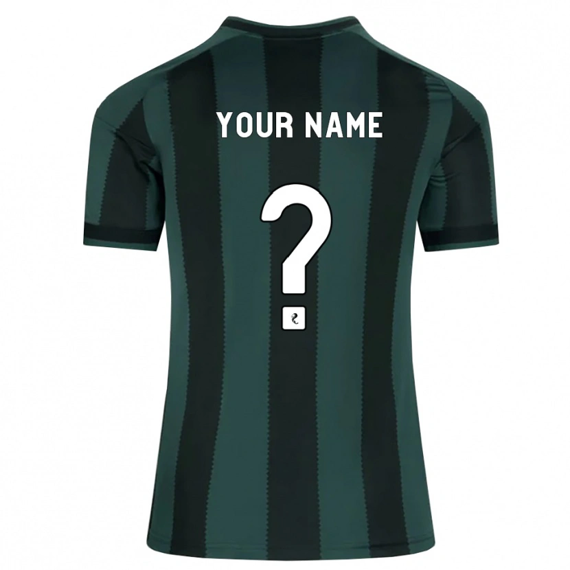 Danxen Dames Uw Naam #0 Donkerleigrijs Zwart Uitshirt Uittenue 2026/27 T-Shirt