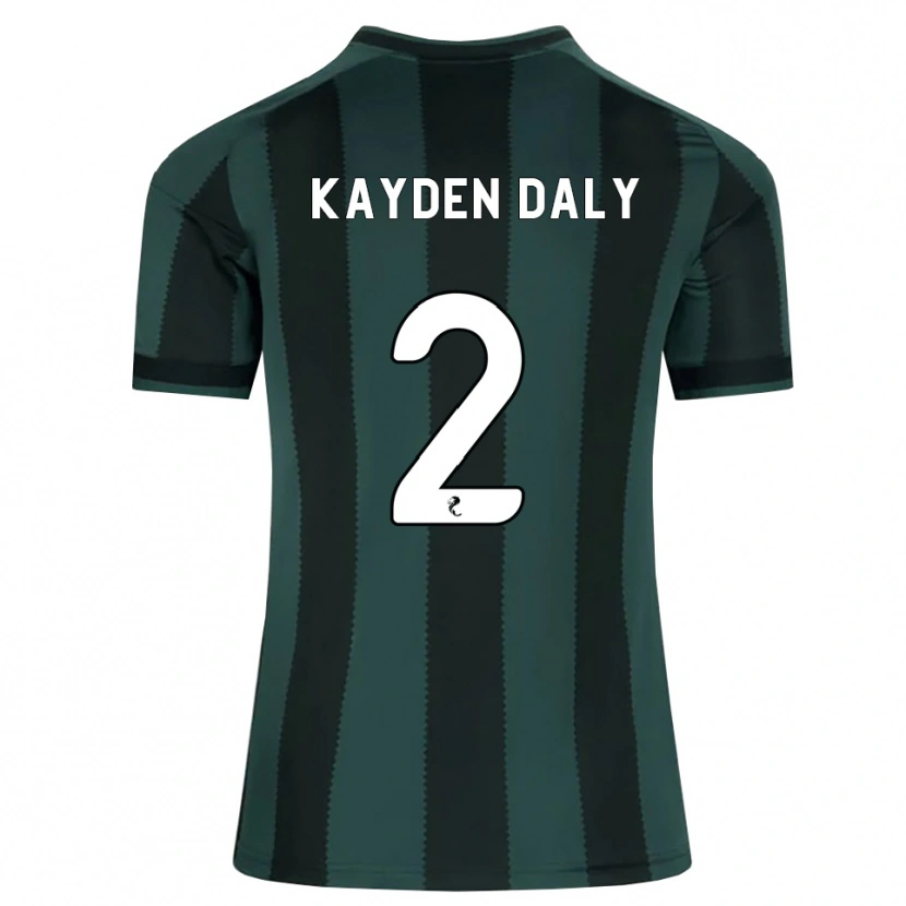 Danxen Dames Kayden Daly #2 Donkerleigrijs Zwart Uitshirt Uittenue 2026/27 T-Shirt