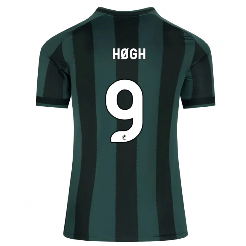 Danxen Dames Kasper Høgh #9 Donkerleigrijs Zwart Uitshirt Uittenue 2026/27 T-Shirt