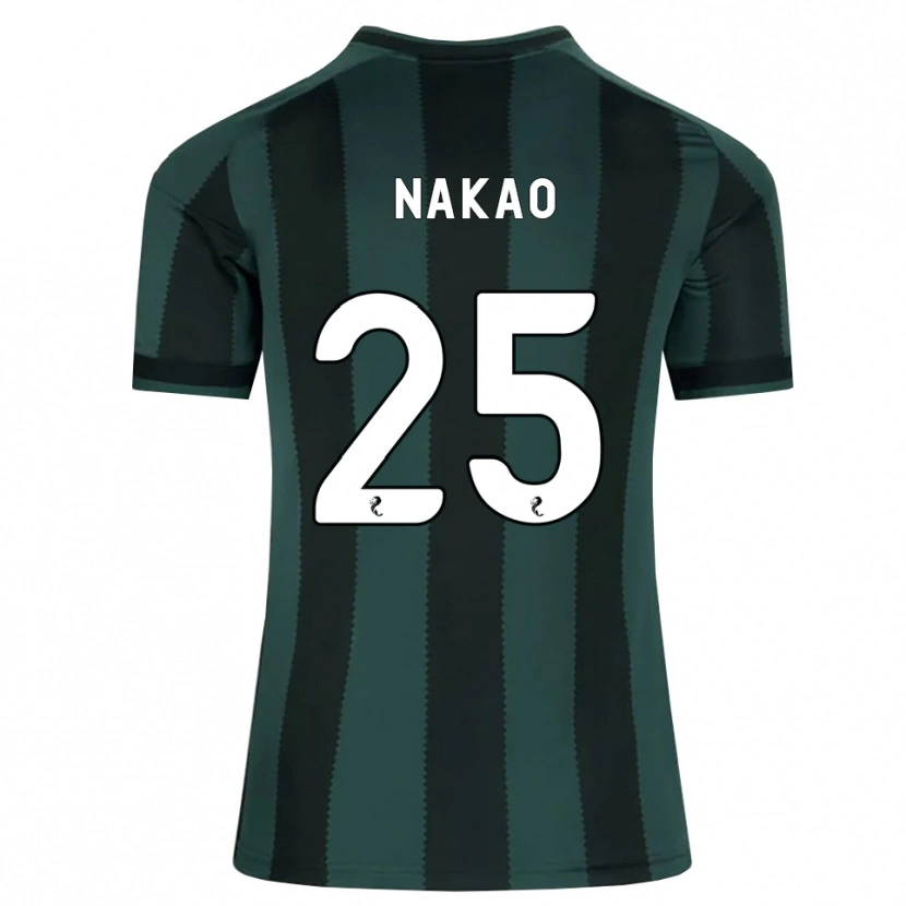 Danxen Dames Momo Nakao #25 Donkerleigrijs Zwart Uitshirt Uittenue 2026/27 T-Shirt