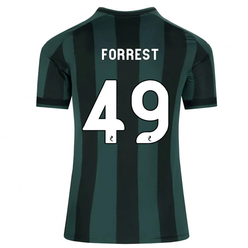 Danxen Dames James Forrest #49 Donkerleigrijs Zwart Uitshirt Uittenue 2026/27 T-Shirt