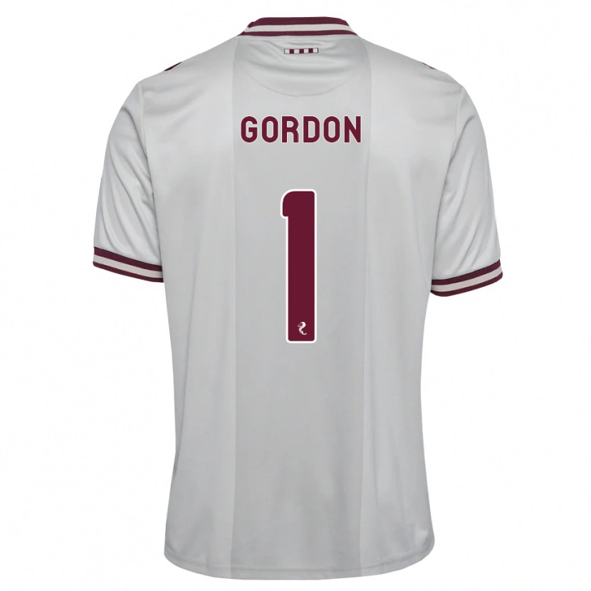 Danxen Dames Craig Gordon #1 Wit Bordeauxrood Uitshirt Uittenue 2026/27 T-Shirt