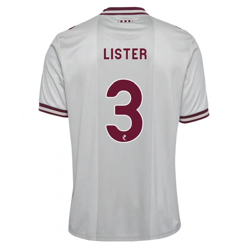 Danxen Dames Henry Lister #3 Wit Bordeauxrood Uitshirt Uittenue 2026/27 T-Shirt