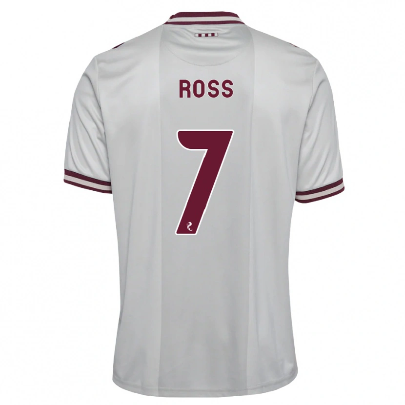 Danxen Dames Mackenzie Ross #7 Wit Bordeauxrood Uitshirt Uittenue 2026/27 T-Shirt