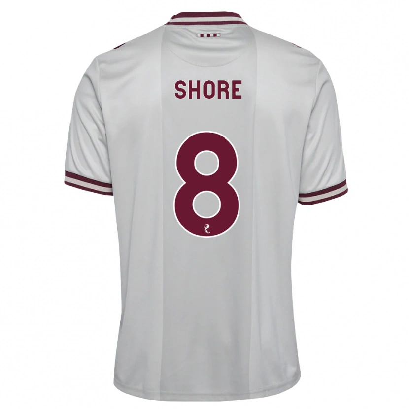 Danxen Dames Eilidh Shore #8 Wit Bordeauxrood Uitshirt Uittenue 2026/27 T-Shirt