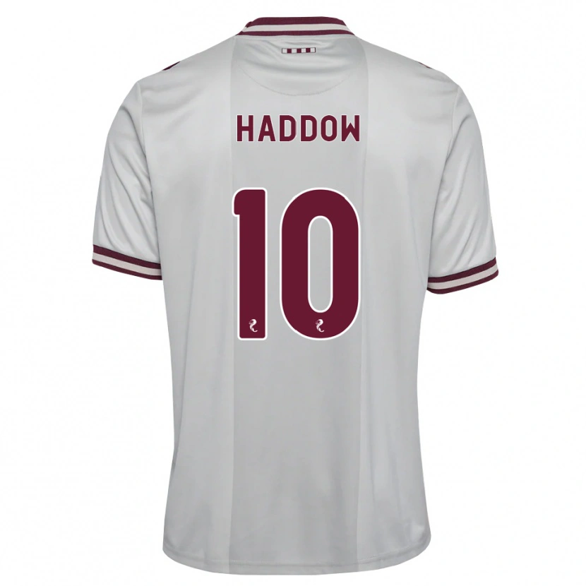 Danxen Dames Aiden Haddow #10 Wit Bordeauxrood Uitshirt Uittenue 2026/27 T-Shirt