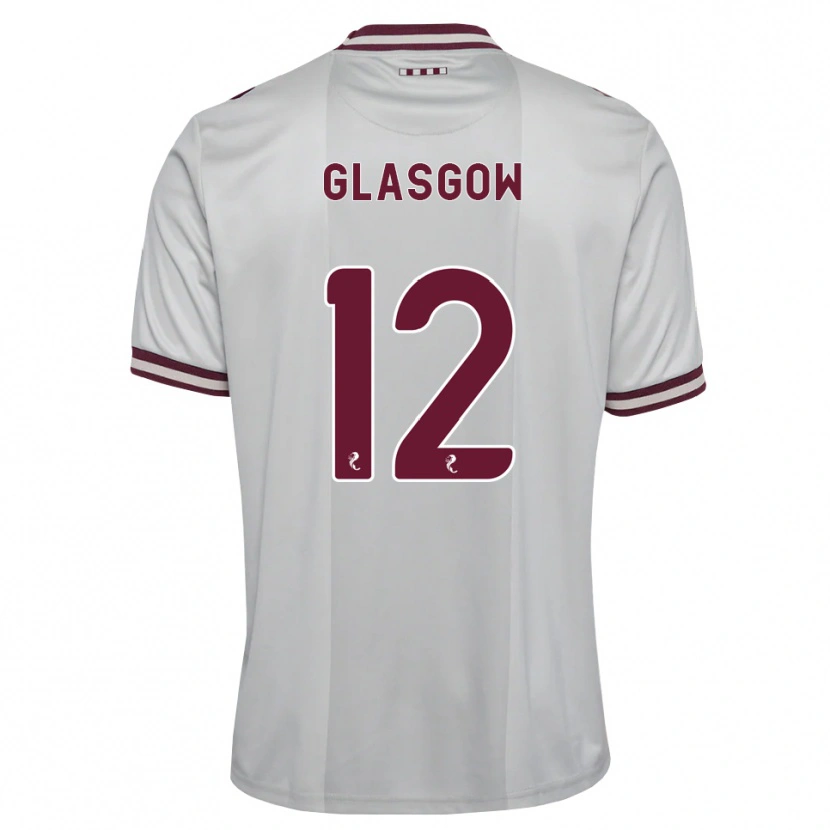 Danxen Dames Euan Glasgow #12 Wit Bordeauxrood Uitshirt Uittenue 2026/27 T-Shirt