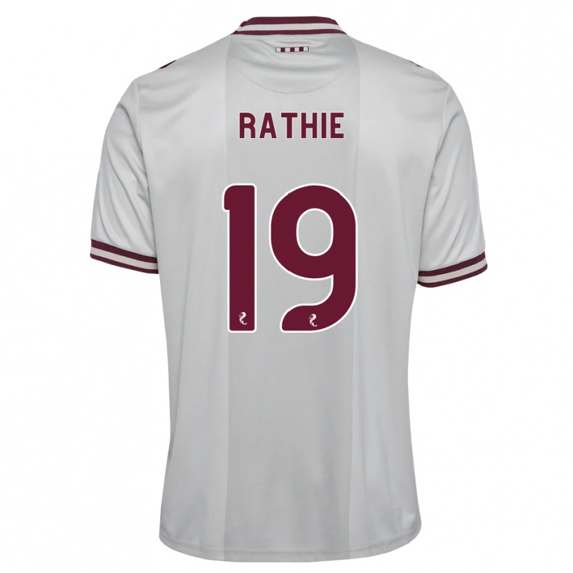 Danxen Dames Luke Rathie #19 Wit Bordeauxrood Uitshirt Uittenue 2026/27 T-Shirt