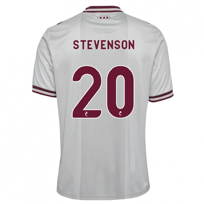 Danxen Dames Gus Stevenson #20 Wit Bordeauxrood Uitshirt Uittenue 2026/27 T-Shirt
