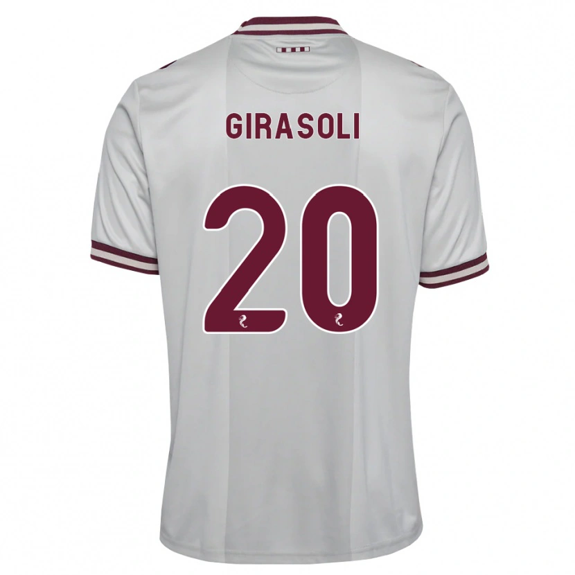 Danxen Dames Carly Girasoli #20 Wit Bordeauxrood Uitshirt Uittenue 2026/27 T-Shirt