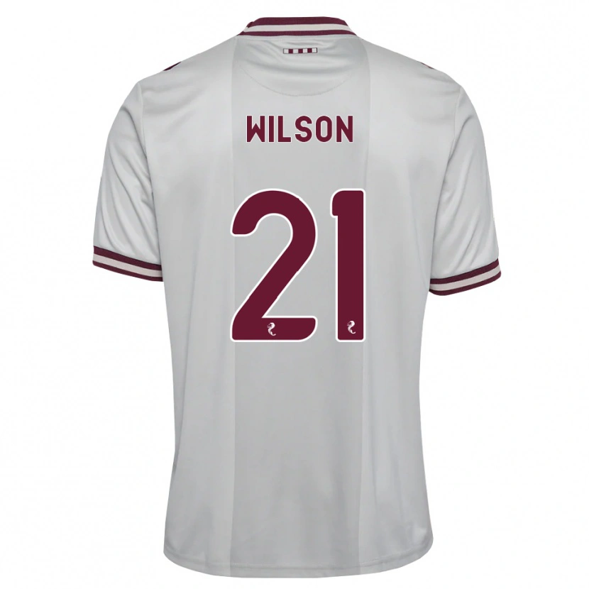 Danxen Dames James Wilson #21 Wit Bordeauxrood Uitshirt Uittenue 2026/27 T-Shirt