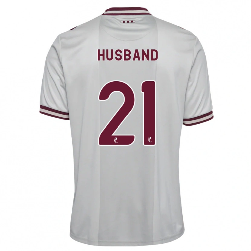 Danxen Dames Erin Husband #21 Wit Bordeauxrood Uitshirt Uittenue 2026/27 T-Shirt