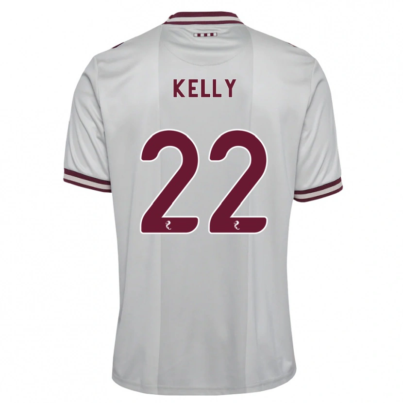Danxen Dames Ryan Kelly #22 Wit Bordeauxrood Uitshirt Uittenue 2026/27 T-Shirt
