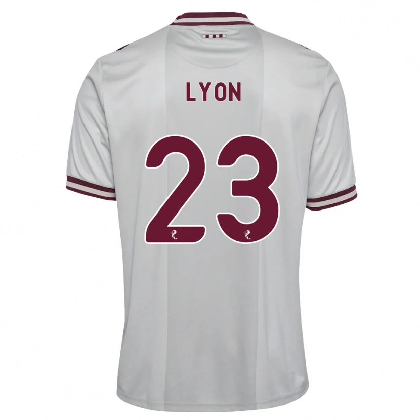 Danxen Dames Jack Lyon #23 Wit Bordeauxrood Uitshirt Uittenue 2026/27 T-Shirt