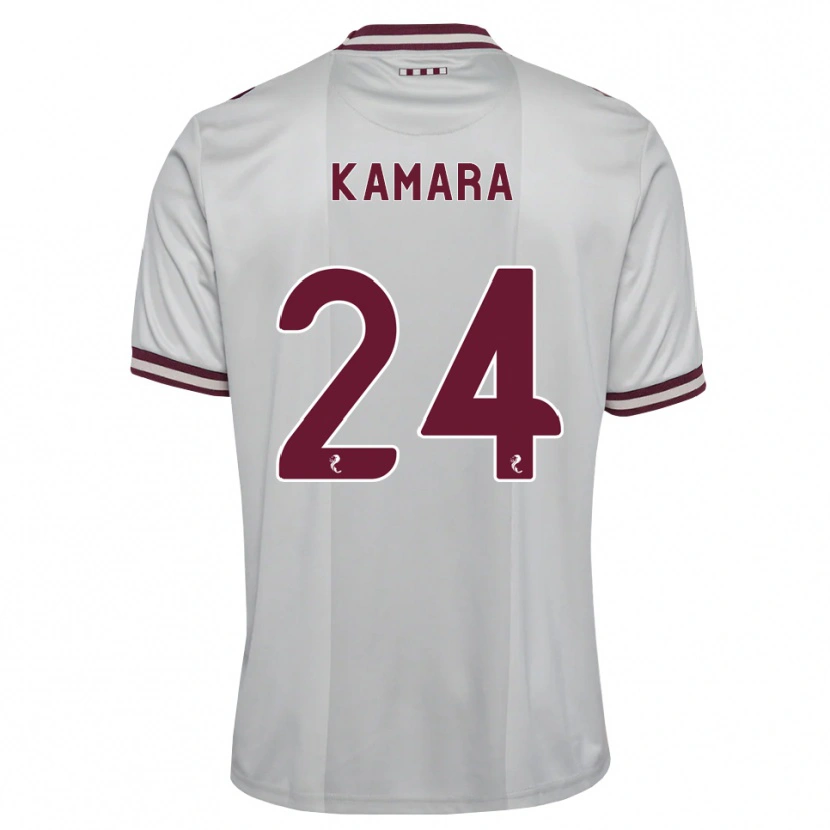 Danxen Dames Mj Kamson-Kamara #24 Wit Bordeauxrood Uitshirt Uittenue 2026/27 T-Shirt