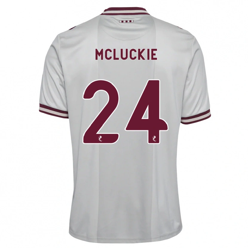 Danxen Dames Bobby Mcluckie #24 Wit Bordeauxrood Uitshirt Uittenue 2026/27 T-Shirt