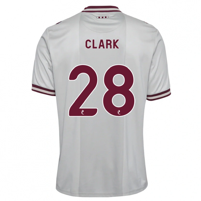 Danxen Dames Zander Clark #28 Wit Bordeauxrood Uitshirt Uittenue 2026/27 T-Shirt