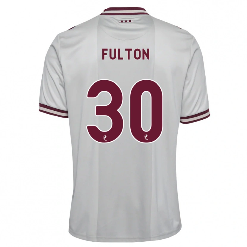Danxen Dames Ryan Fulton #30 Wit Bordeauxrood Uitshirt Uittenue 2026/27 T-Shirt