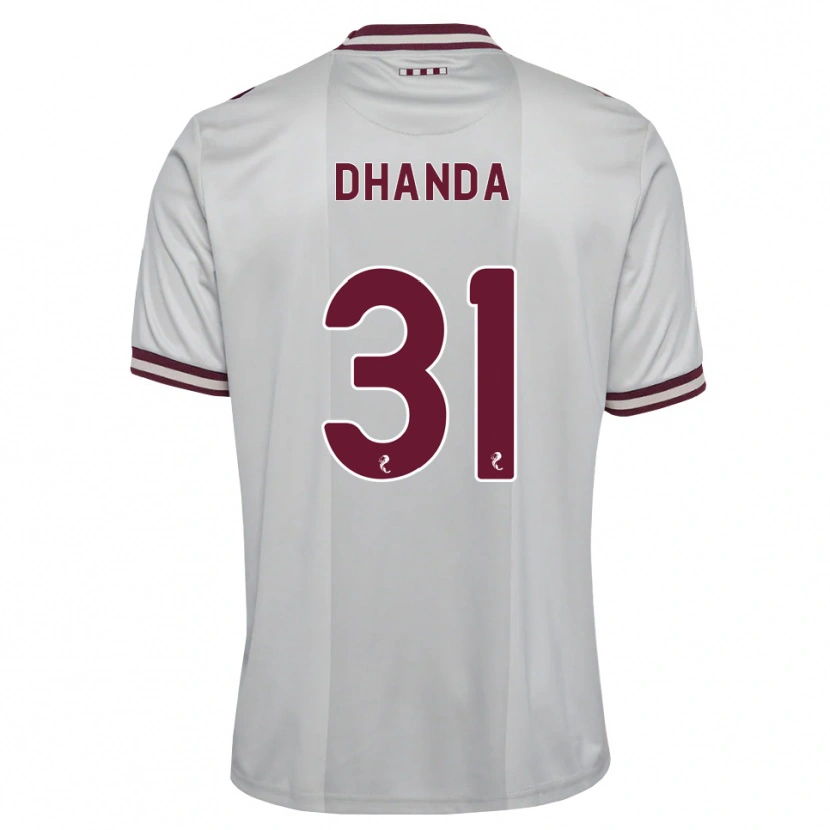Danxen Dames Yan Dhanda #31 Wit Bordeauxrood Uitshirt Uittenue 2026/27 T-Shirt