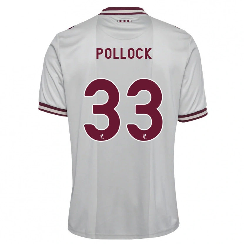 Danxen Dames Finlay Pollock #33 Wit Bordeauxrood Uitshirt Uittenue 2026/27 T-Shirt